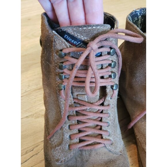 Diesel Tatradium Basket Tatra Mens Boots 10.5 Suede Leather Lace-Up Hiking main image 12